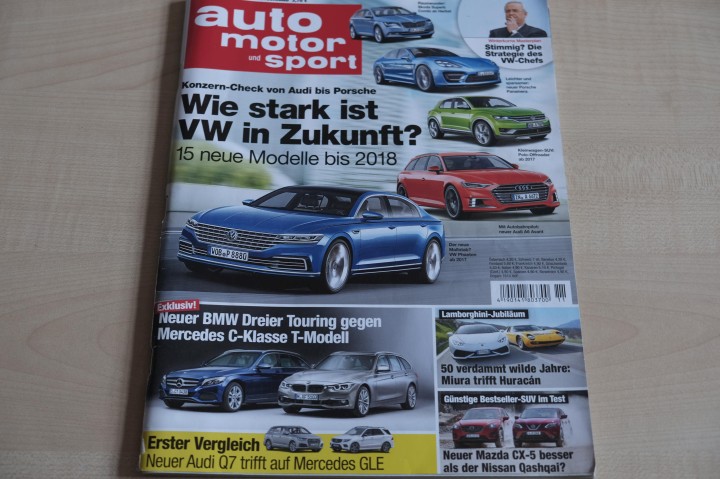 Deckblatt Auto Motor und Sport (11/2015)